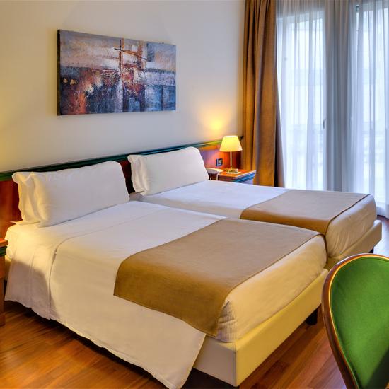 Chambre twin Hôtel Raffaello Milan Chambre twin Hôtel Raffaello Milan